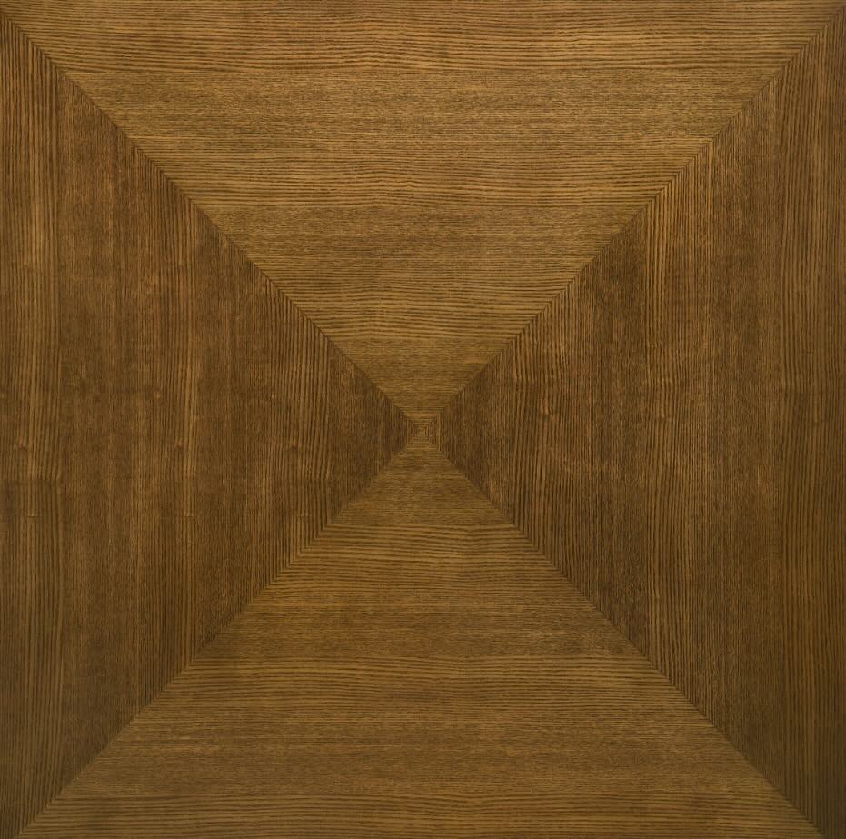 Westerly Square Wood End Table With Diamond Parquet Walnut