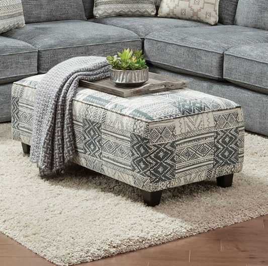 Eastleigh Transitional Chenille Ottoman
