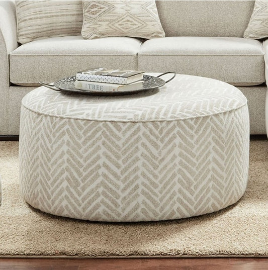 Saltney Transitional Chenille Ottoman