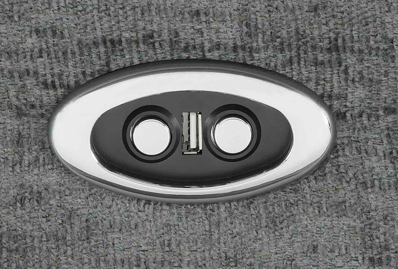 Bahrain Upholstered Power Sofa Charcoal