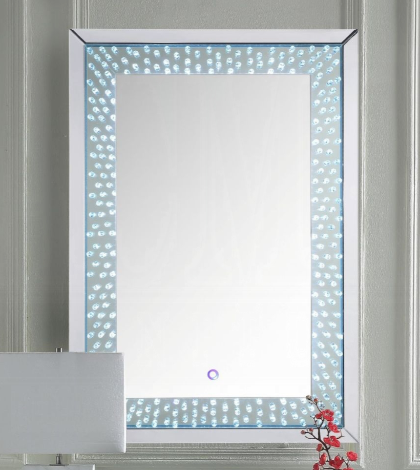 Nysa Accent Mirror W/Led Finally Home Furnishings LLC