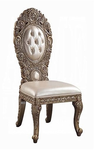 Constantine 9PC Ornate Dining Set - Brown & Gold
