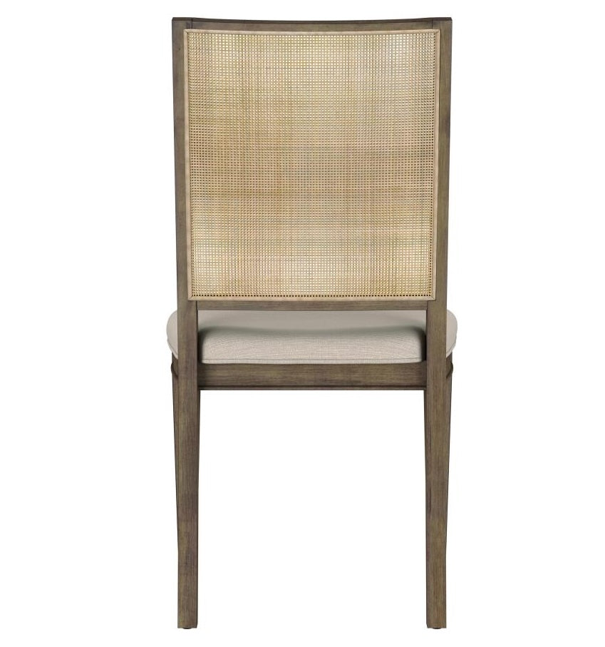 Matisse Woven Rattan Back Dining Side Chair Brown Set Of 2