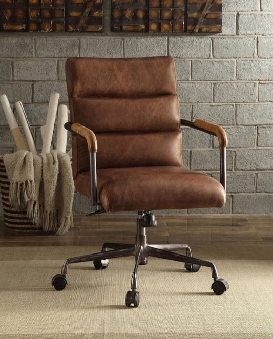 Harith Genuine Leather Office Chair Copy