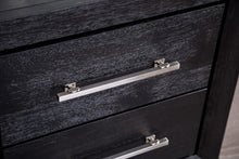 Ashbourne Contemporary 6-Drawer Dresser - Black & Chrome