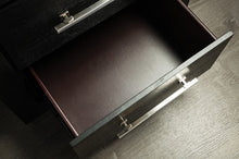 Ashbourne Contemporary 6-Drawer Dresser - Black & Chrome