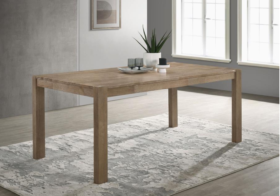 Scottsdale 71-inch Solid Wood Dining Table Washed Brown
