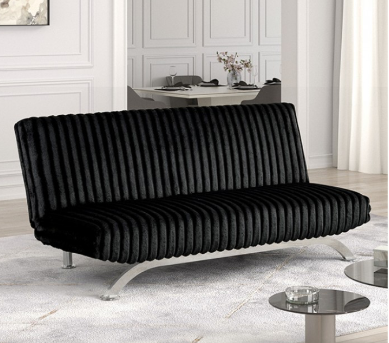 Villeneuve Plush Upholstered Futon Sofa Bed