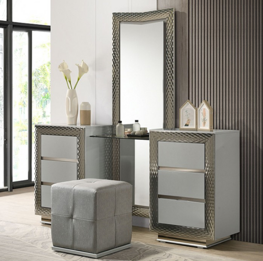 Ventnor Collection Glam Vanity, Gray