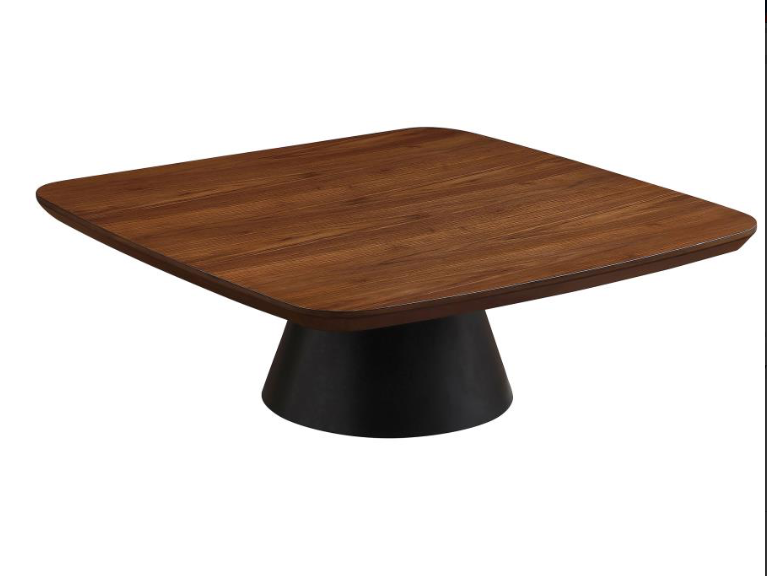 Eason 2-piece Coffee Table Set Walnut and Black