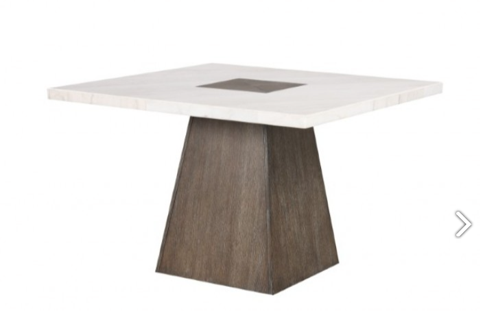 Grasten 5Piece Square Marble Top Dining Set