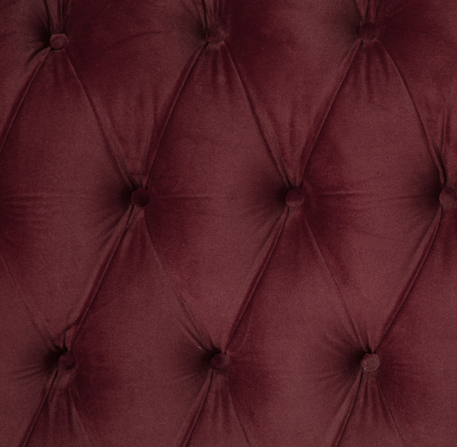 Devon 57" Upholstered Bed, Wine Red