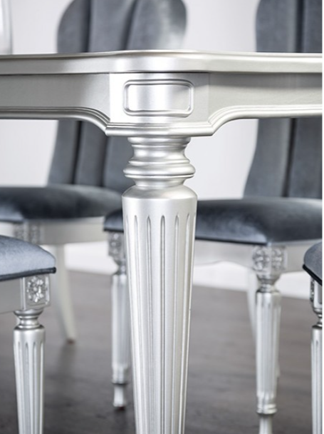 Melodi Parc Glam Dining Collection by Furniture of America, Silver