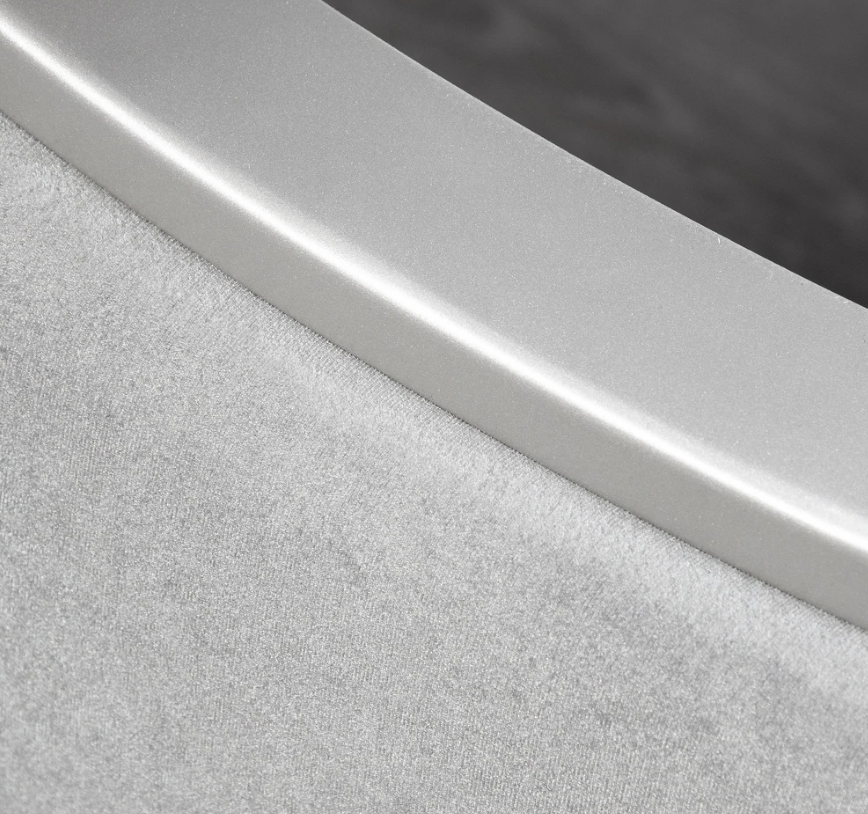 Melodi Parc Glam Bed w/ Turned Feet - Silver