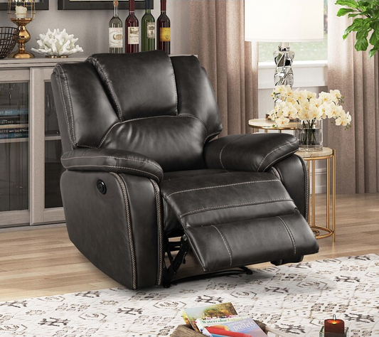 Burrow Power Recliner – Bold Comfort with Built-In Convenience
