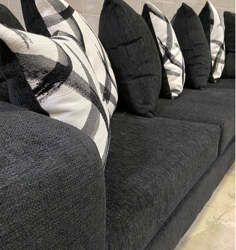 Venus Reversible Chaise Sectional Sofa – Chenille Upholstery