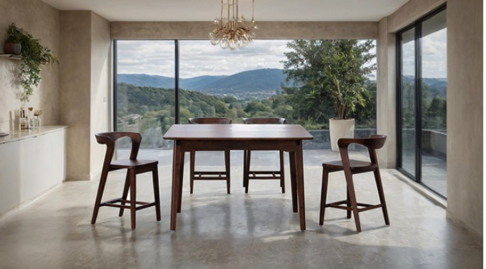 Croglio 5-Piece Counter Height Dining Set – Rich Walnut