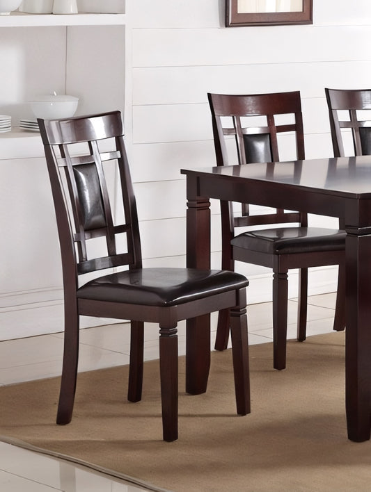 Prismal 7-Piece Contemporary Dining Set – Espresso Finish