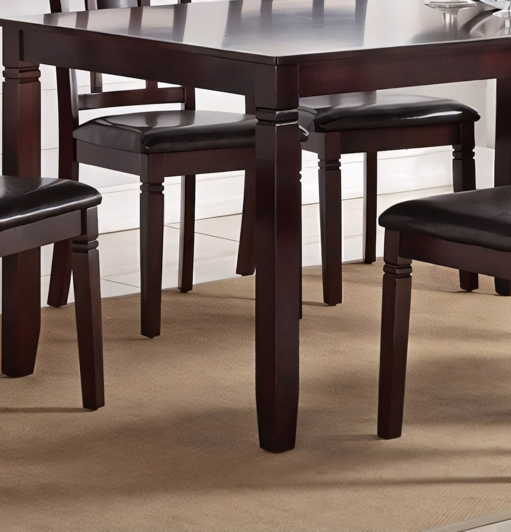 Prismal 7-Piece Contemporary Dining Set – Espresso Finish