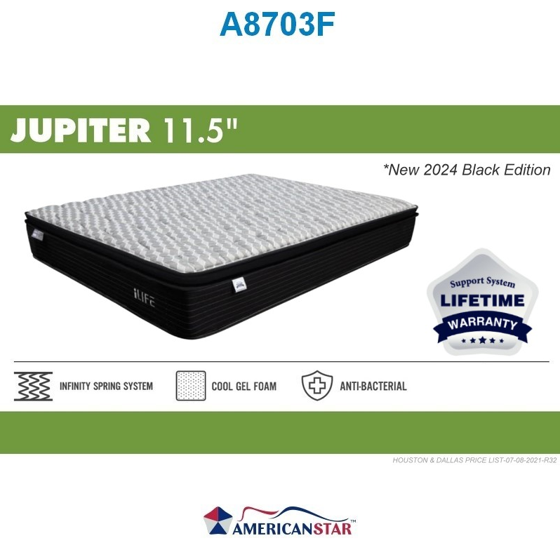 Jupiter 11.5" Eurotop Mattress