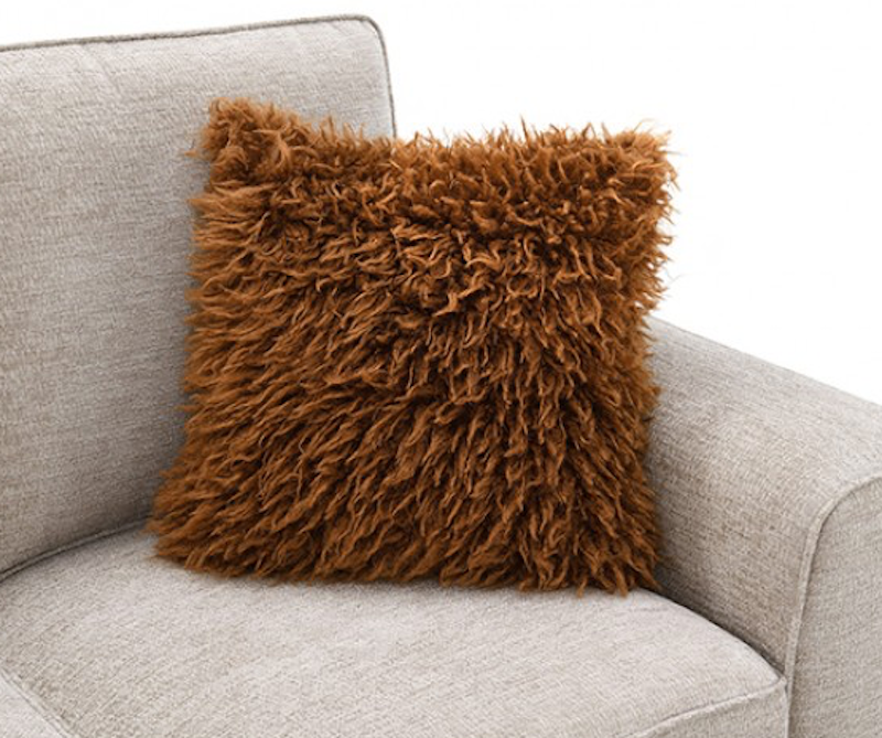 Enea Transitional Chenille Sofa & Loveseat Set with Pillows – Taupe