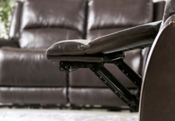 Gorgius Top Grain Leather Power Reclining Sofa – Espresso