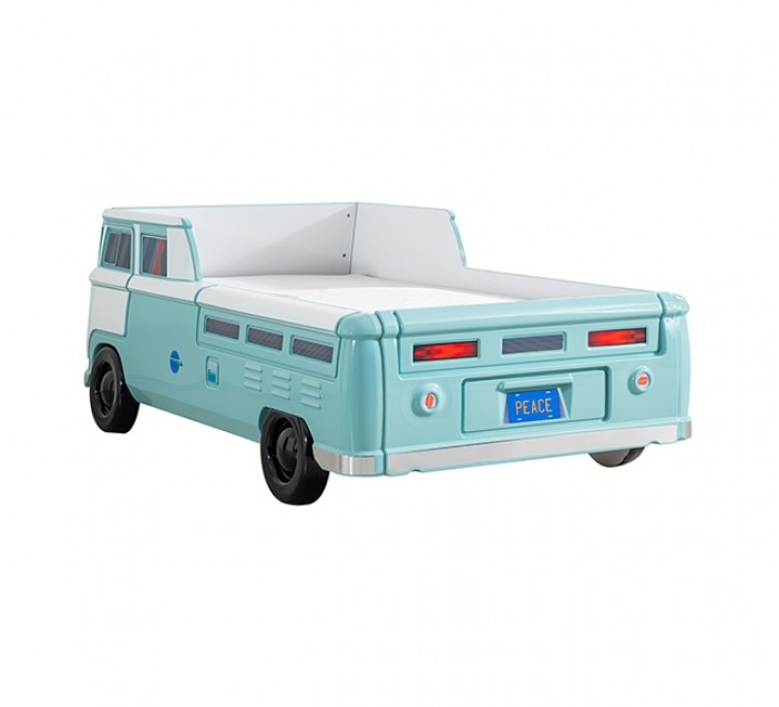 Axel Twin Size Peace Bus - Teal