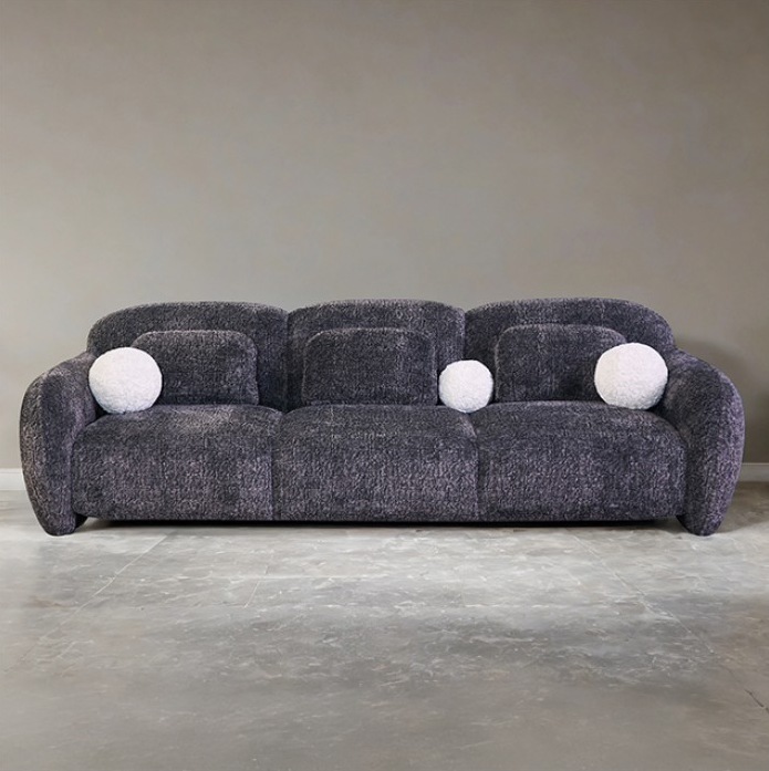Previti Contemporary Sofa – Dark Gray