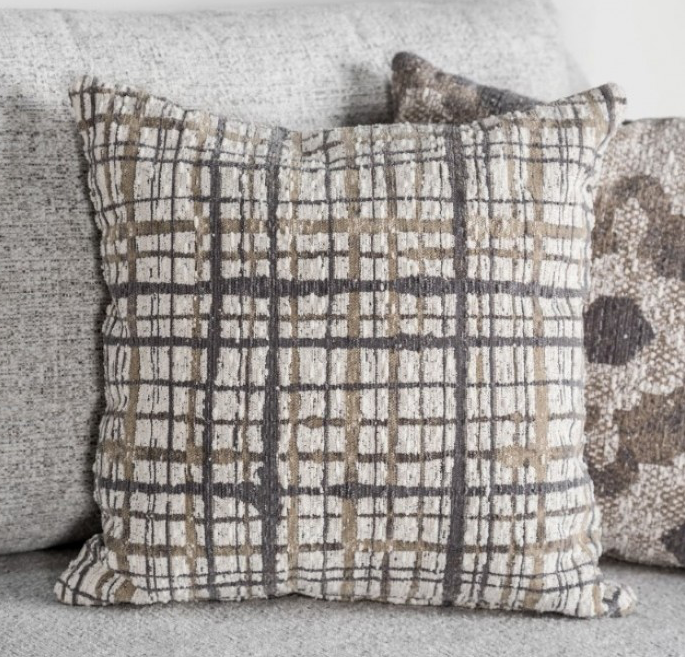 Turnham White linen Sloped Arm Sofa