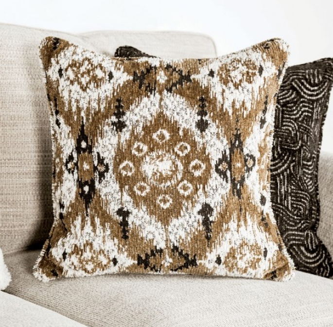 Earley Transitional Light Gray Linen Rolled Arm Sofa