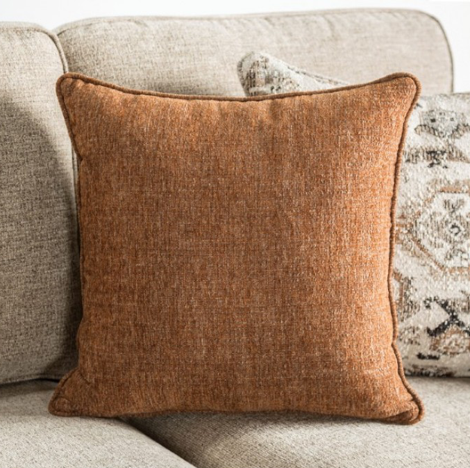 Buckhurst Transitional Taupe Chenille Upholstered Sofa