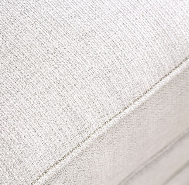 Giovanni Transitional Style Beige Linen Rolled Arm Sofa & Loveseat Set