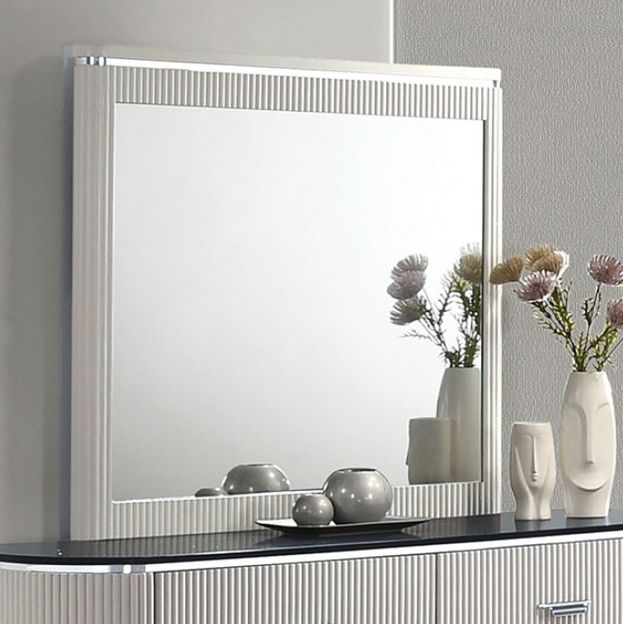 Aldgate Art Deco Style Light Gray Mirror