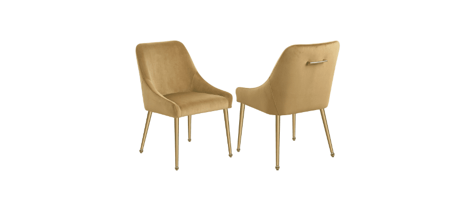 Mayette Parsons Wingback Dining Side Chairs Ivory Set Of 2