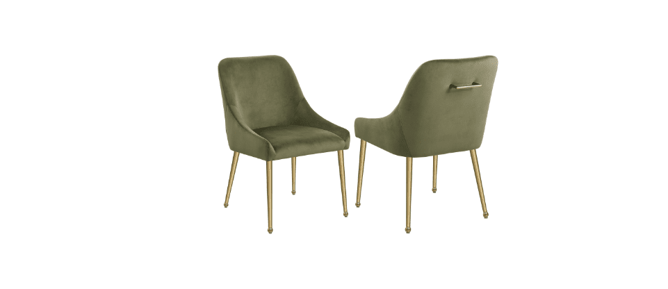 Mayette Parsons Wingback Dining Side Chairs Ivory Set Of 2