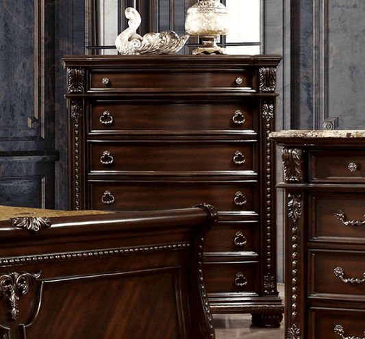 Fromberg Collection Brown Cherry Finish Chest