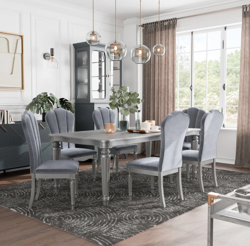 Melodi Parc Glam Dining Collection by Furniture of America, Silver
