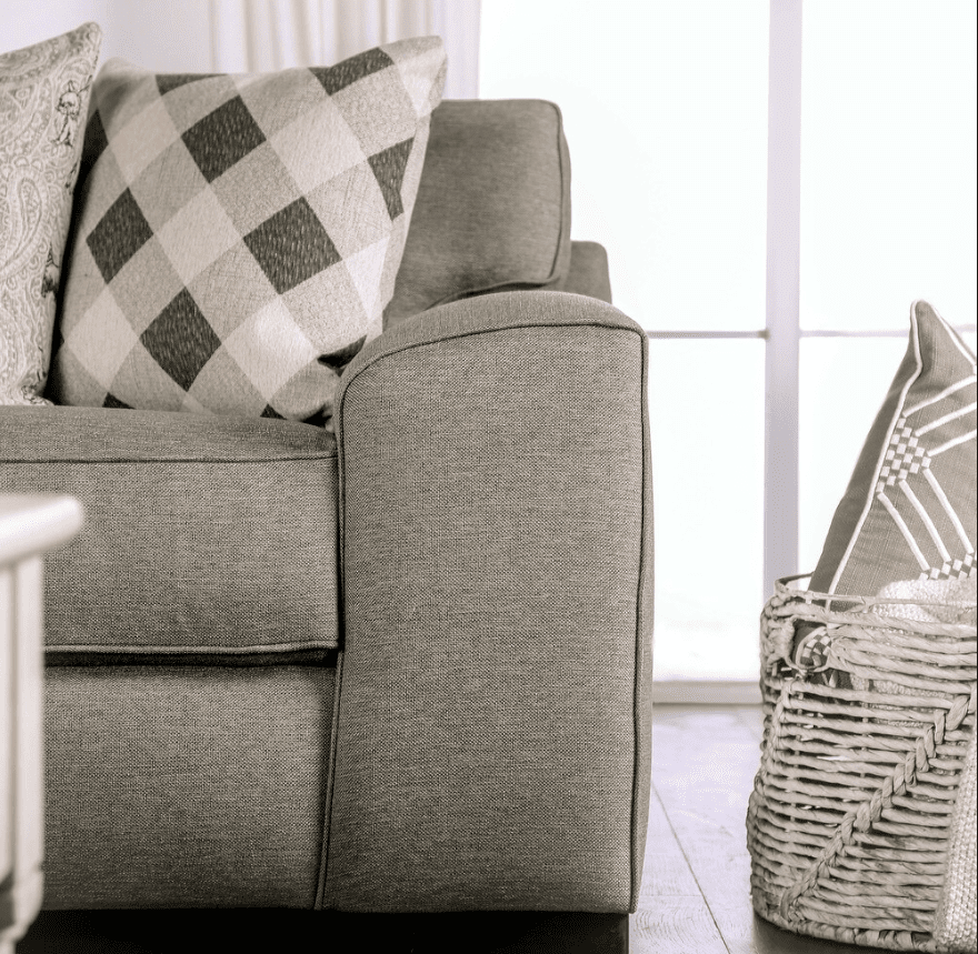 Newry Transitional Track Arm Sofa - Gray