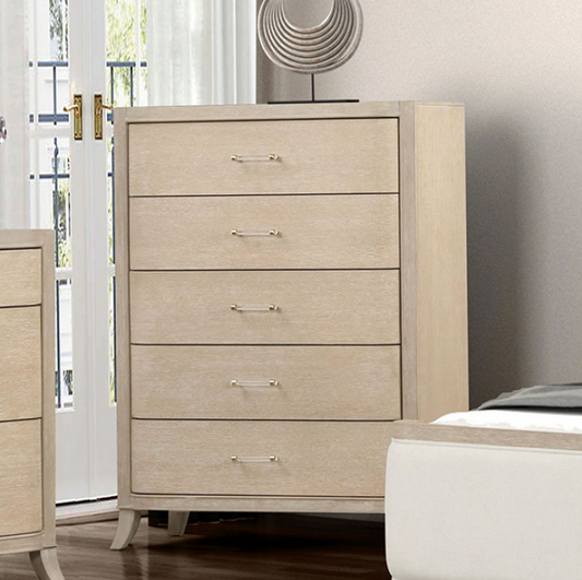 Candra Solid Wood Natural Finish Bedroom Chest