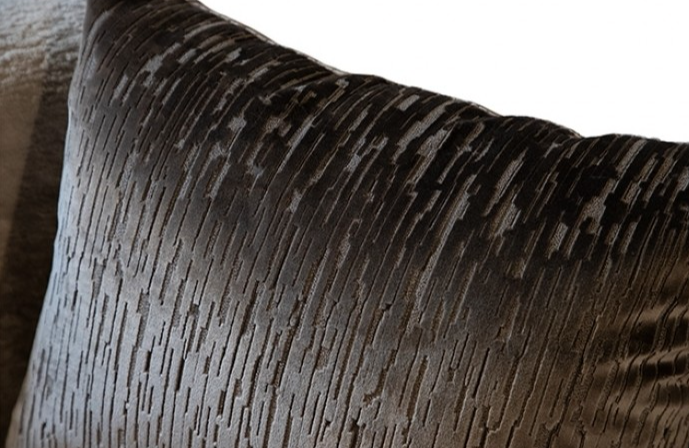 Goshen Transitional Sofa & Loveseat Set in Light Gray Bouclé with Nailhead Trim