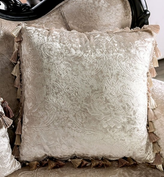 Acapulco Traditional Arm Chair in Off-White & Black with Wing Back Design