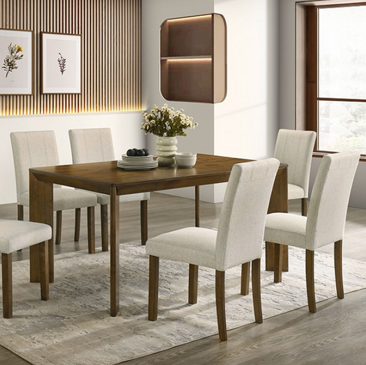 Paolino 7-Piece Dining Set - Antique Brown