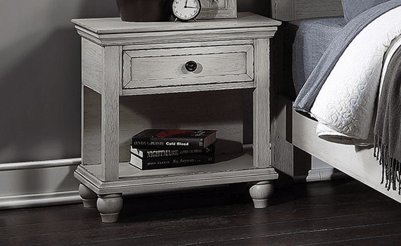 Poundex Contemporary Elegant Look Nightstand in Gray - F5471