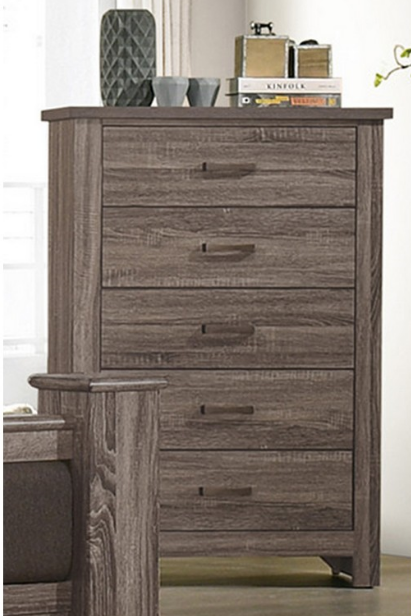 Poundex American Contemporary Style 2 Drawer Nightstand in Brown - F5477