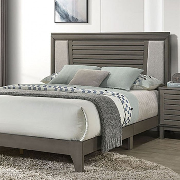 Amar Queen Size Bed - Gray