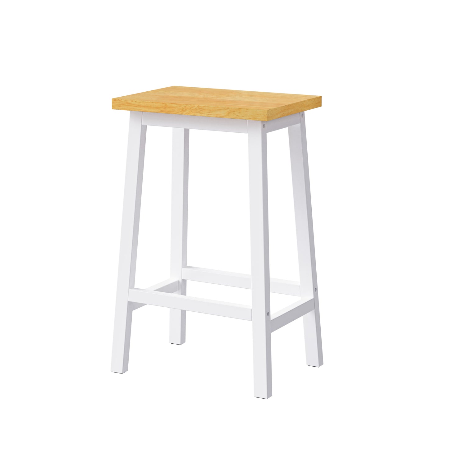 K&k Solid Wood Bar Stools (not Cheap Iron) - White - detail view 7