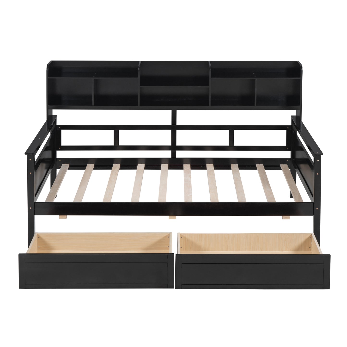 Grover Twin Bookcase Daybed with Trundle, Espresso
