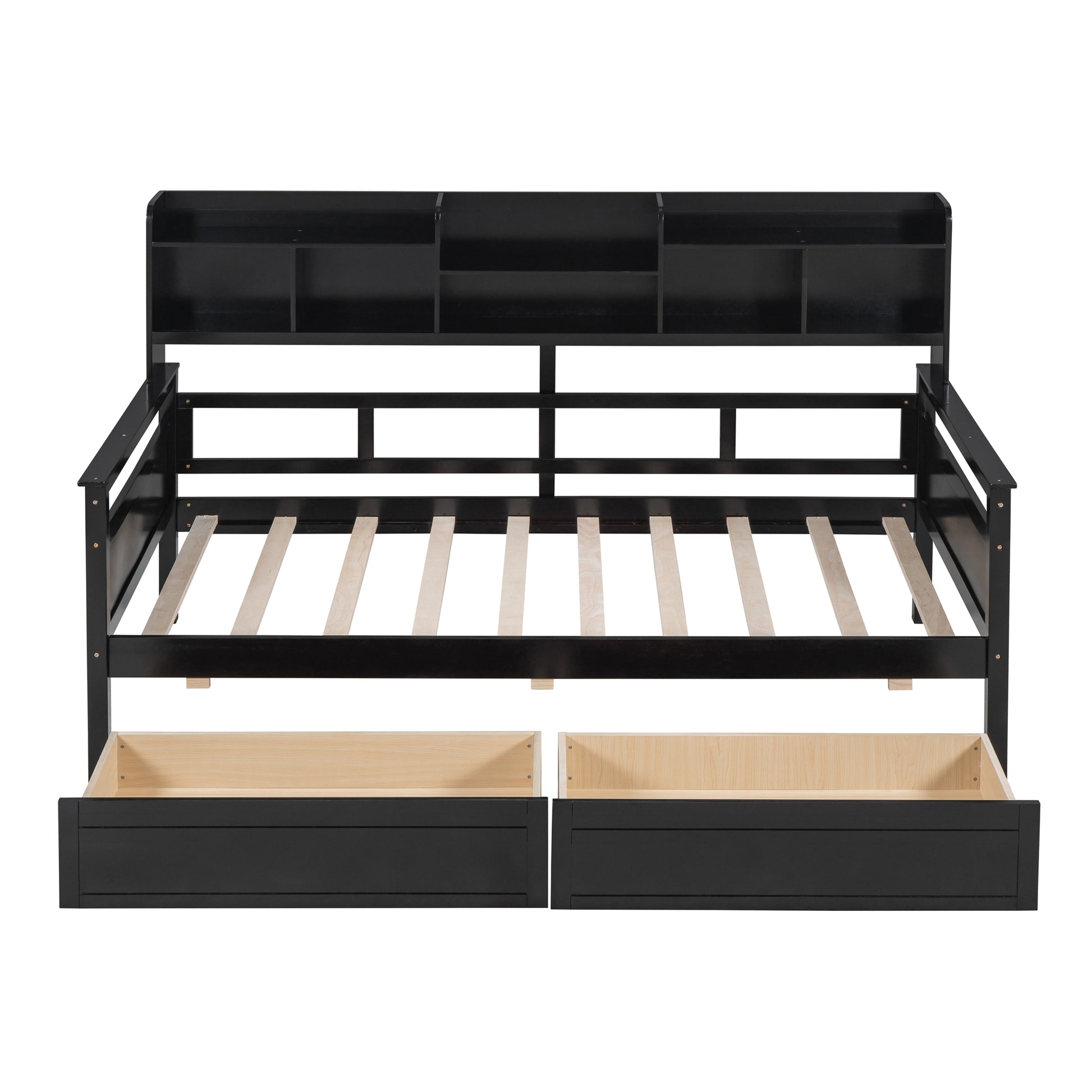 Grover Twin Bookcase Daybed with Trundle, Espresso