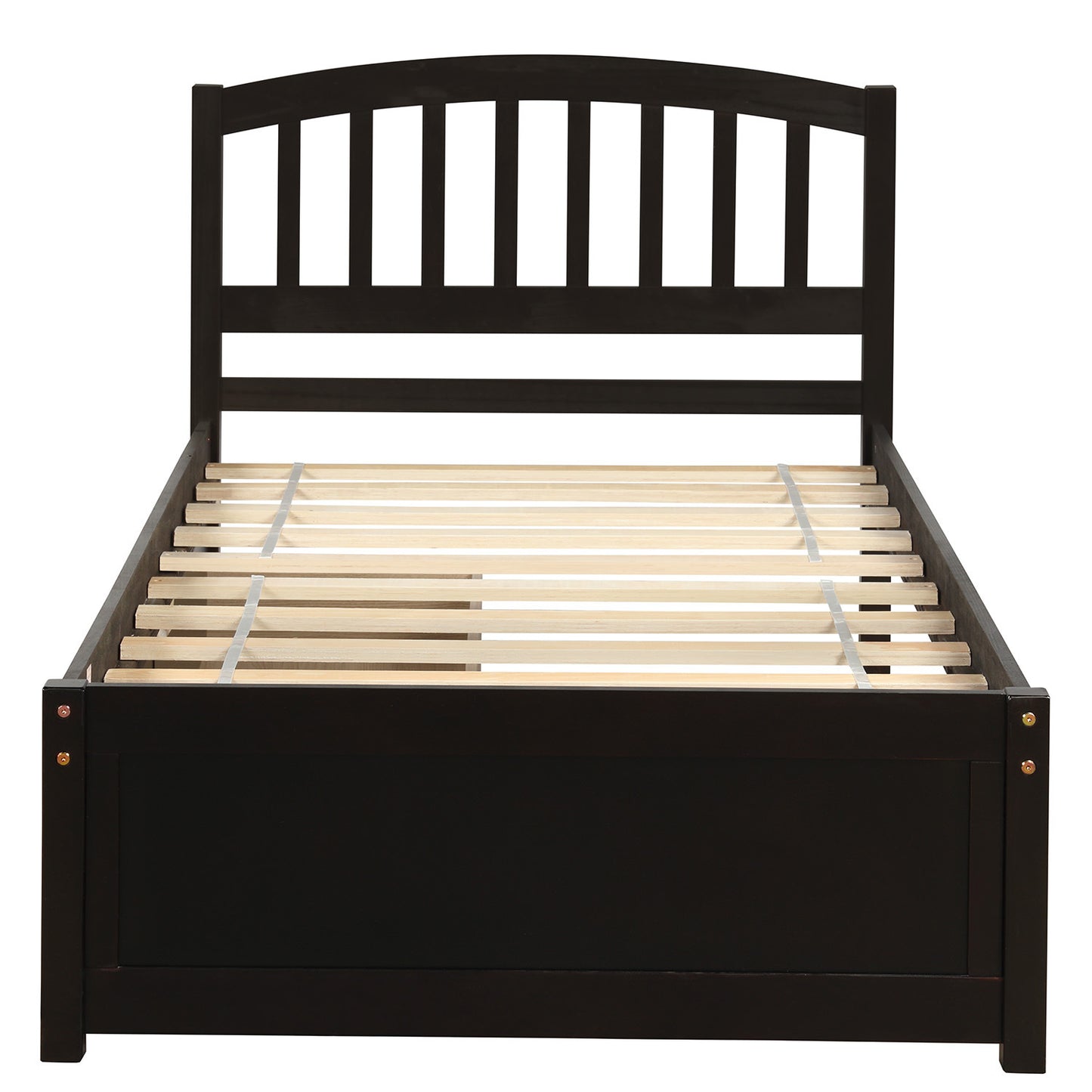 Salem Twin Platform Bed with 2-storage Drawers, Black