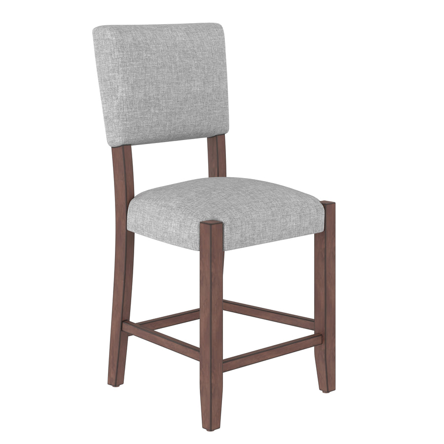 Set of 4 Mid-Century Modern Bar Stools - Grey - primary color shot